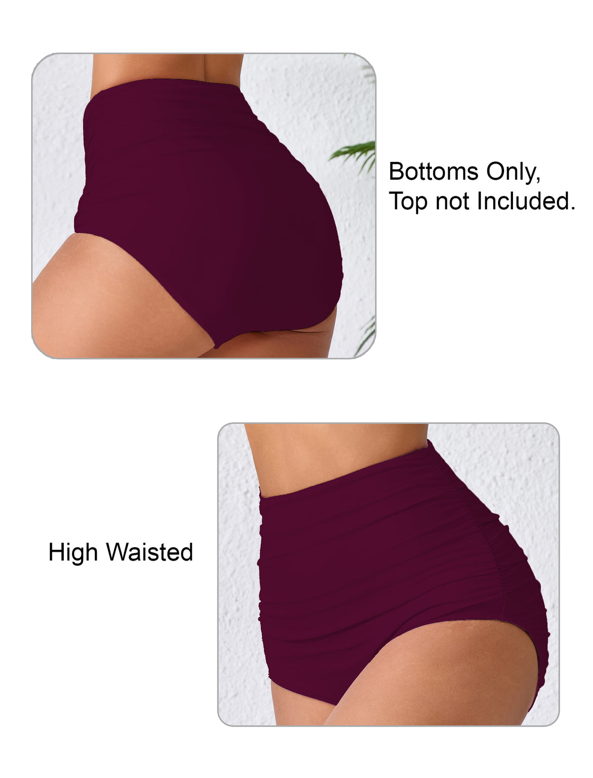 Effortless Shoreline High Waisted Ruched Bikini Swim Bottoms