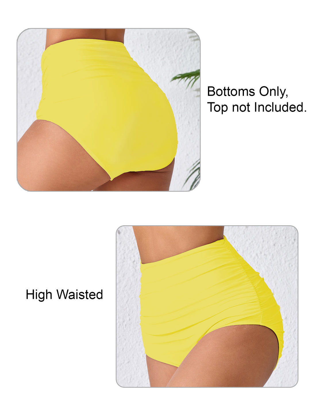 Effortless Shoreline High Waisted Ruched Bikini Swim Bottoms