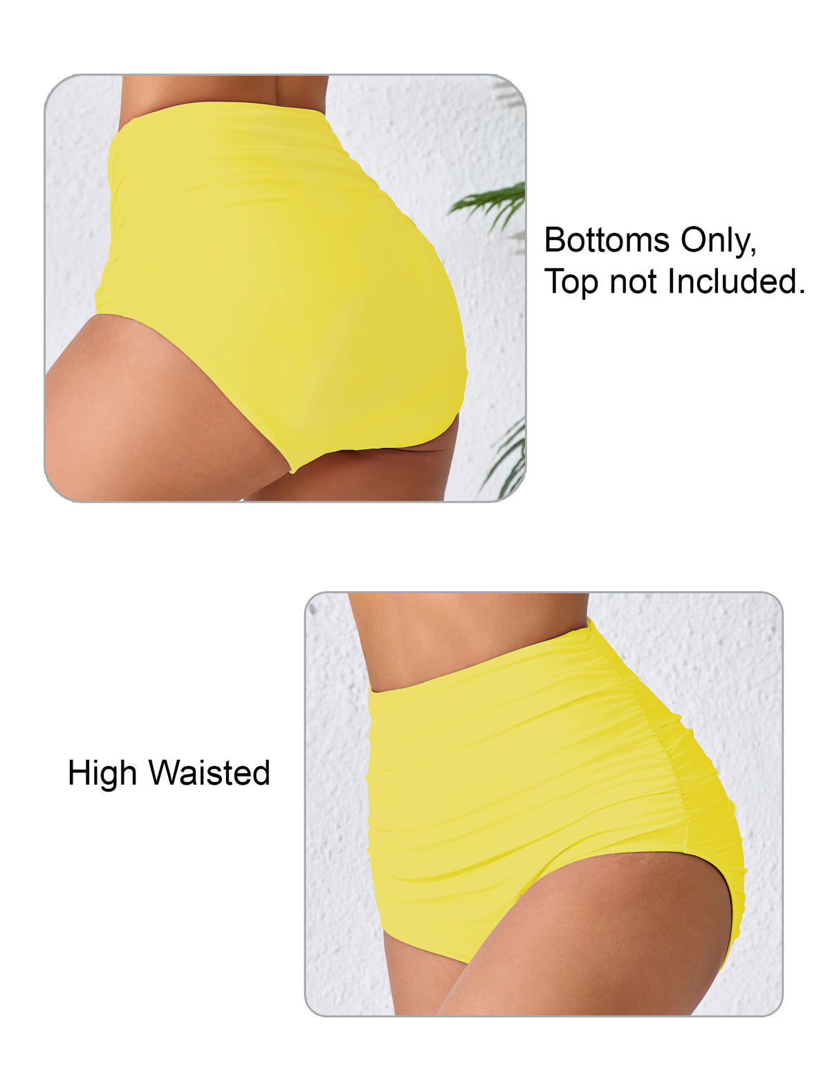 Effortless Shoreline High Waisted Ruched Bikini Swim Bottoms