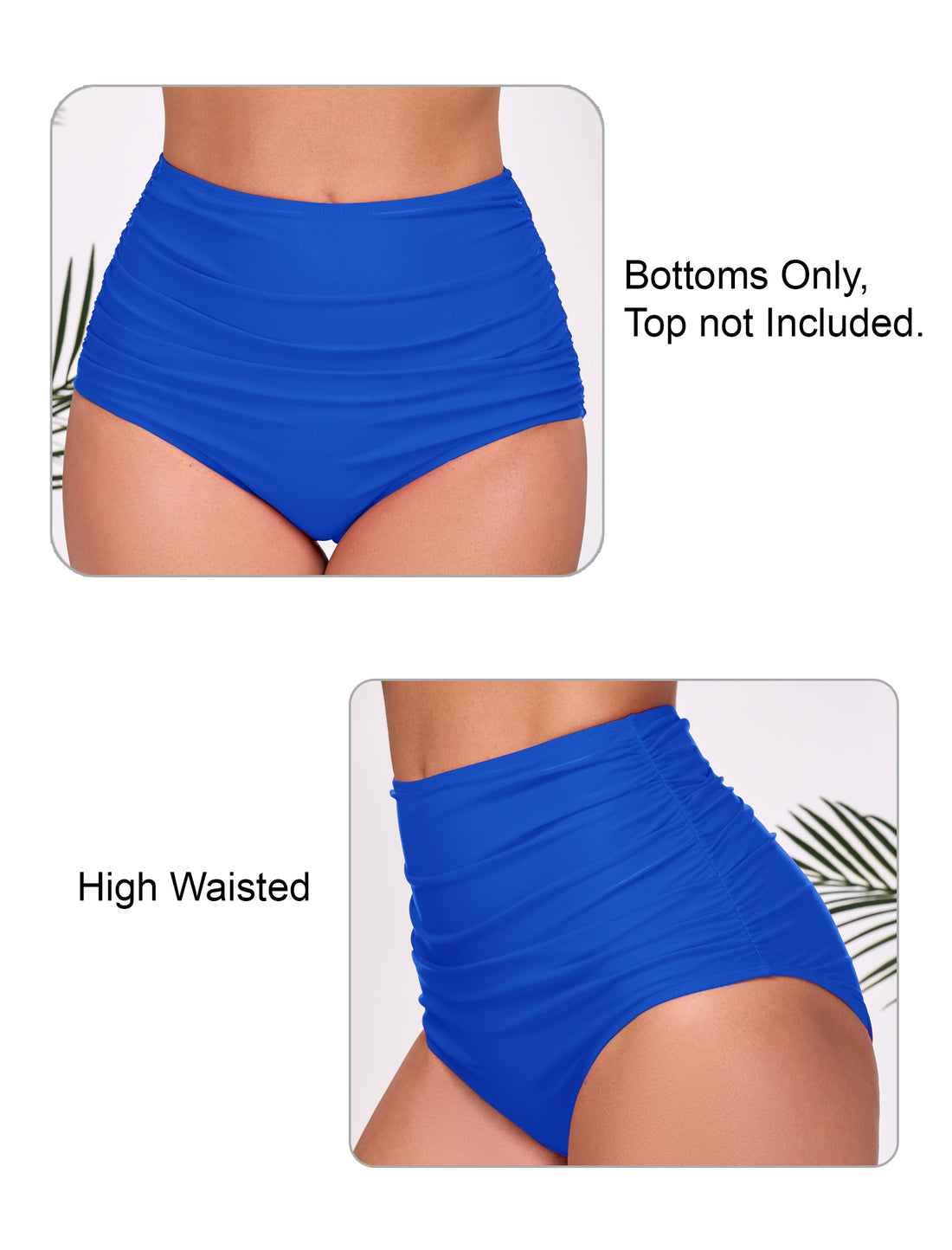 Effortless Shoreline High Waisted Ruched Bikini Swim Bottoms