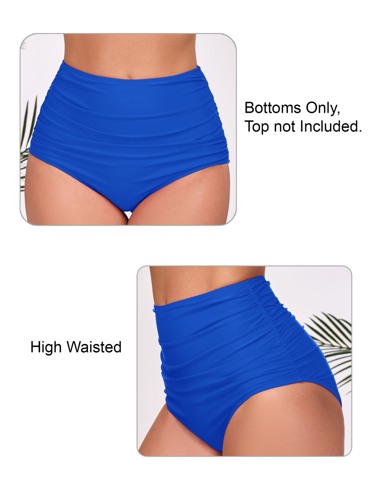 Effortless Shoreline High Waisted Ruched Bikini Swim Bottoms
