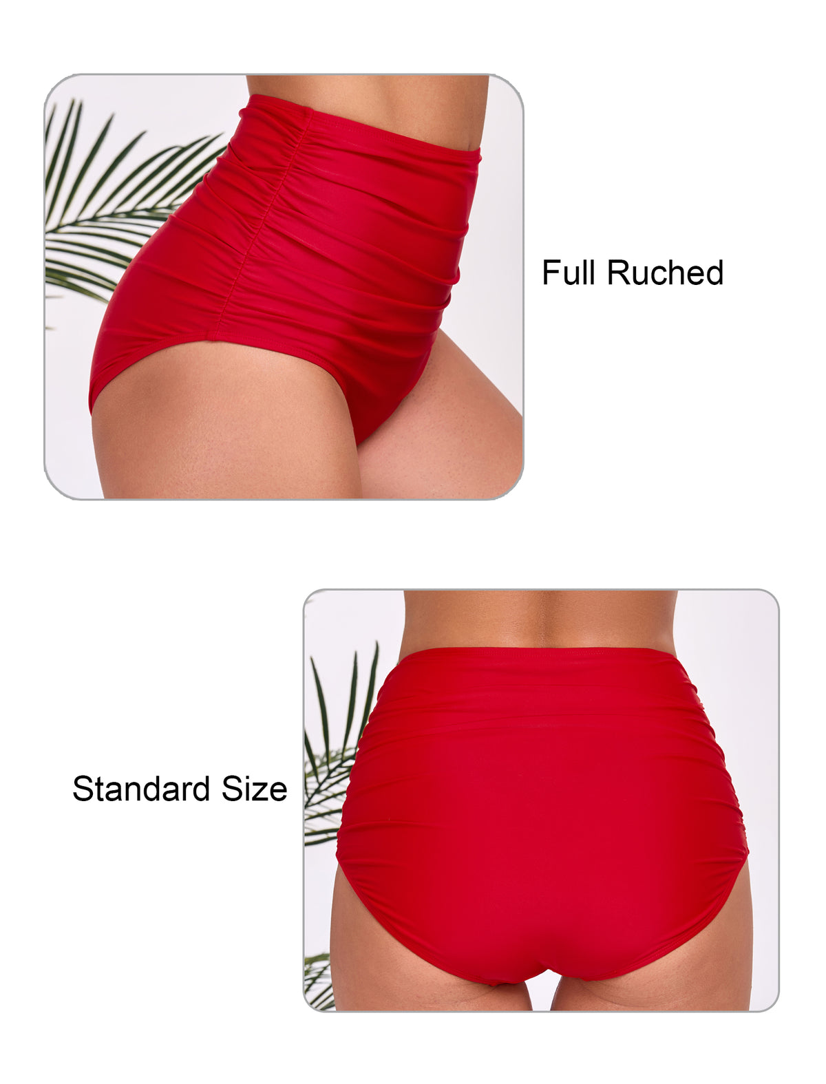 Effortless Shoreline High Waisted Ruched Bikini Swim Bottoms