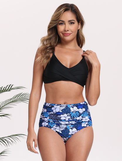 Effortless Shoreline High Waisted Ruched Bikini Swim Bottoms