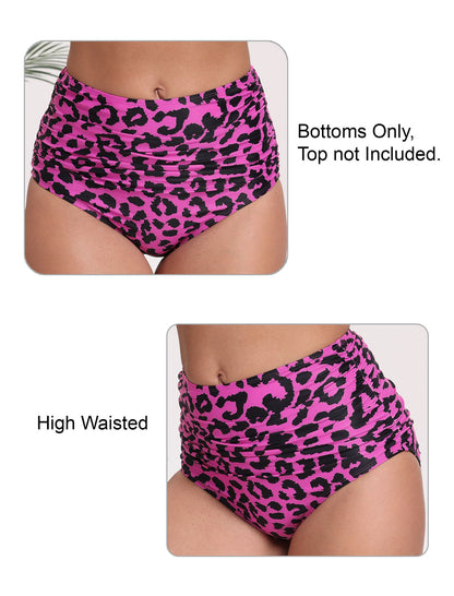 Effortless Shoreline High Waisted Ruched Bikini Swim Bottoms